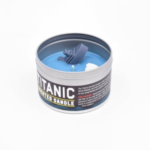 Titanic Candle Funny Candle White Elephant Gift Funny home decor Shipwreck Cruise ship and iceberg Ocean scent Funny Gift image 8