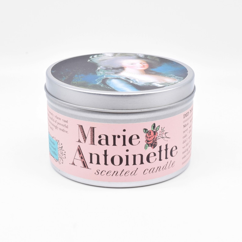 Marie Antoinette Scented Candle Funny French Revolution Gift as if there's any other kind of French Revolution gift image 1