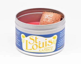 Bougie parfumée Saint-Louis | Cadeau amusant pour les natifs de Saint-Louis | Mais ne vous limitez pas. C'est bon pour tous ceux qui aiment les bougies étranges !