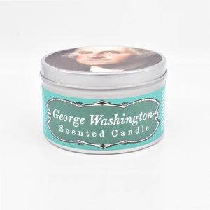 George Washington Scented Candle Funny Gift for Dad History Buff Gift Funny Father's Day Gift image 8