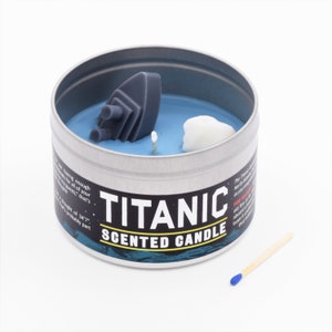 Titanic Candle | Funny Candle | White Elephant Gift | Funny home decor | Shipwreck | Cruise ship and iceberg | Ocean scent | Funny Gift