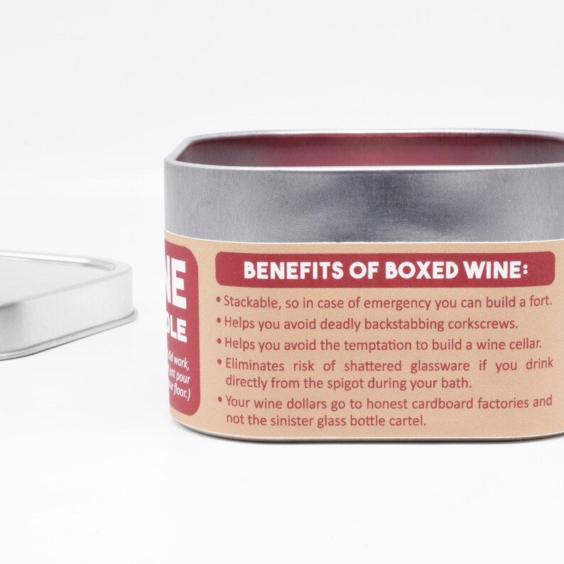 Boxed Wine-Scented Candle Funny candle BFF gift for a wine lover Or a wine snob, we suppose image 2