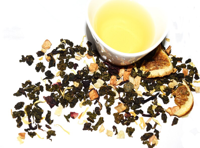 Orange Oolong Tea Caffeinated Loose Tea FREE Shipping Etsy