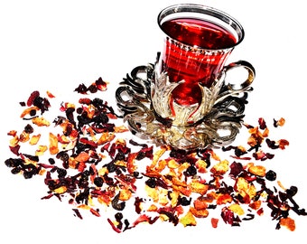 English Tea Store Bingo Blueberry Herbal Tea - Loose Leaf, Gluten Free