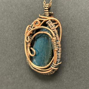 Highly Unusual Raw Slag Glass Pendant