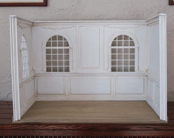 Casa de muñecas hecha a mano, habitación a escala 1:6 para muñecas Blythe y similares.