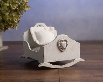 Handmade cradle  miniature for Lalinka doll