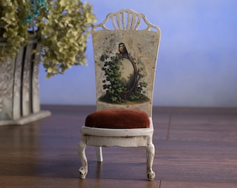 Sedia in miniatura realizzata a mano in scala 1/6