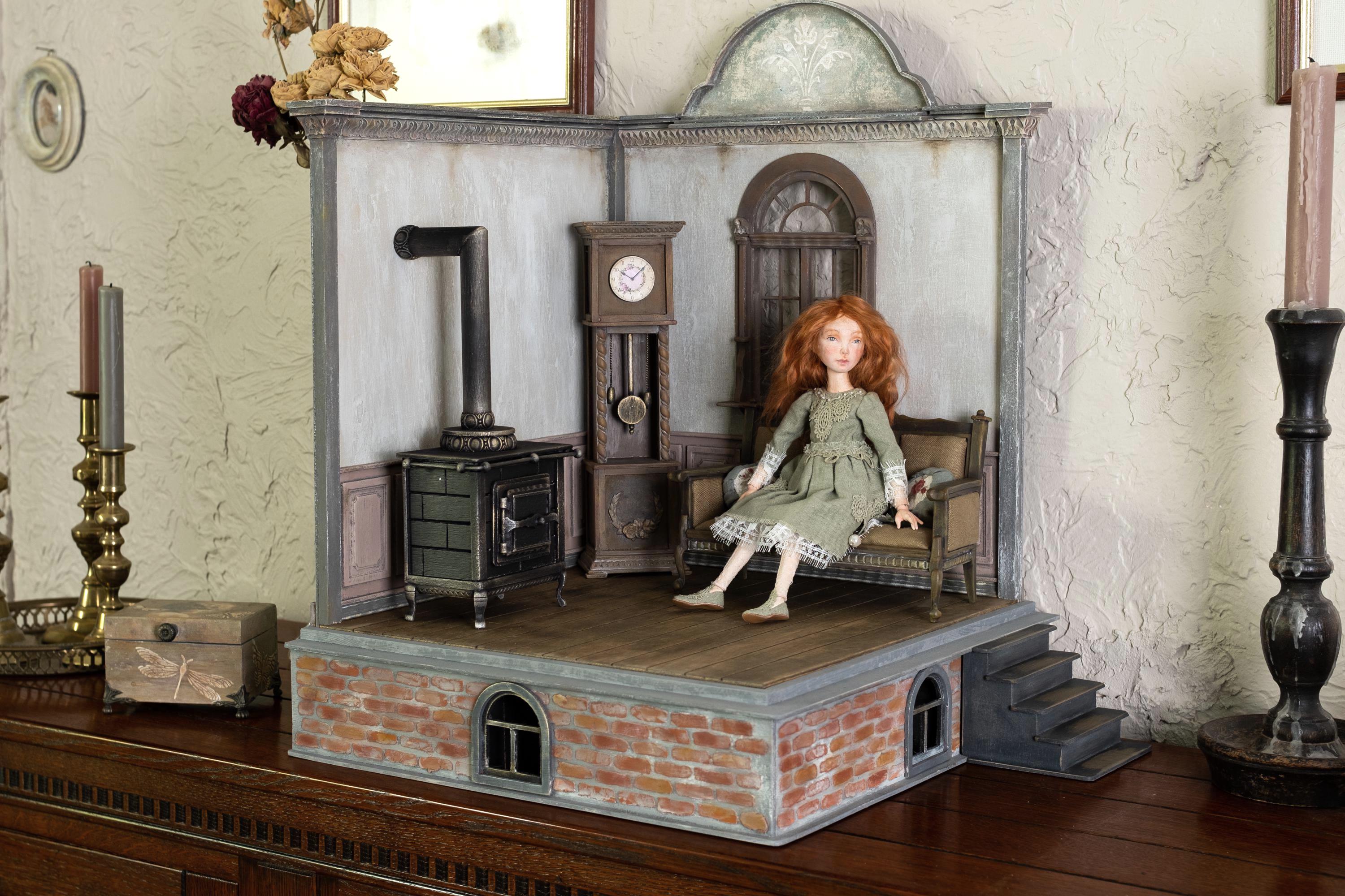 1/6スケール ドールハウス ハンドメイド ジオラマ 撮影背景 ミニチュア