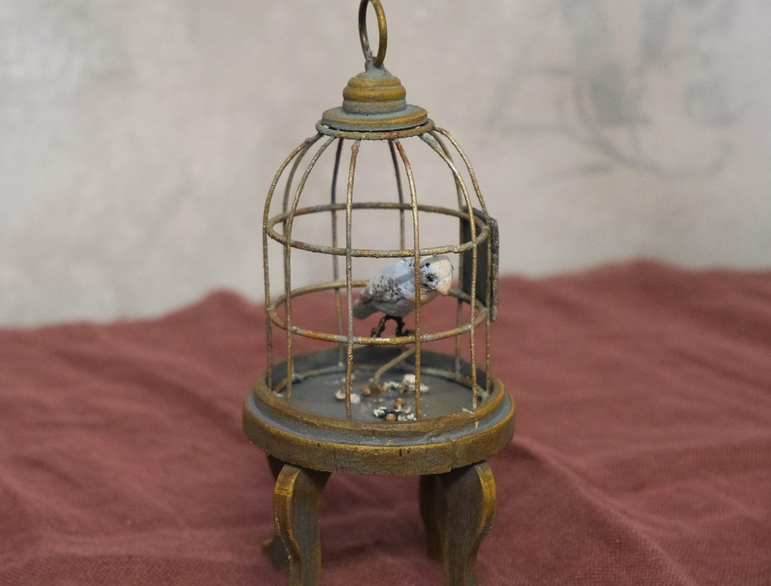 Handmade Bird Cage With Parrot 1/6 Scale Ideal for Blythe Doll - Etsy