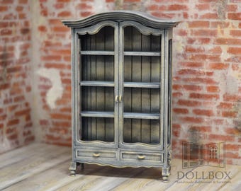 Handmade cabinet Miniature 1:6 scale ideal for Blythe