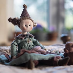 Monia - Muñeca artística hecha a mano