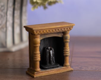 Caminetto artigianale in scala 1/12