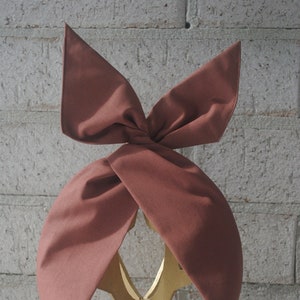 Wired Fabric Headbands - Durable and quality Comfort - Plain Milk Chocolate Brown Colour!