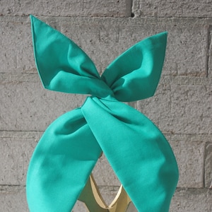 Wired Fabric Headbands - Durable and quality Comfort  - Plain Jade Green Colour!