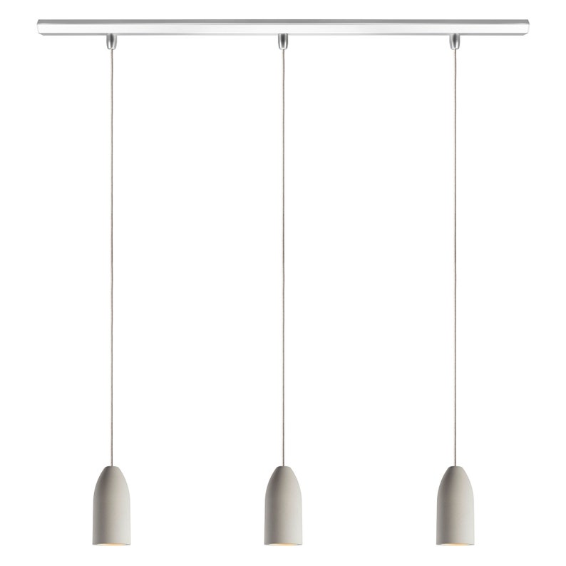 Pendant lamp concrete light edition, textile cable, ceiling track aluminum, GU10 Philips LED dimmable, pendant lamp dining table image 5