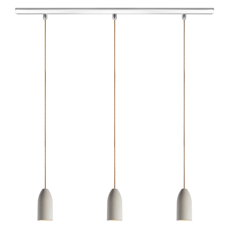 Pendant lamp concrete light edition, textile cable, ceiling track aluminum, GU10 Philips LED dimmable, pendant lamp dining table image 8