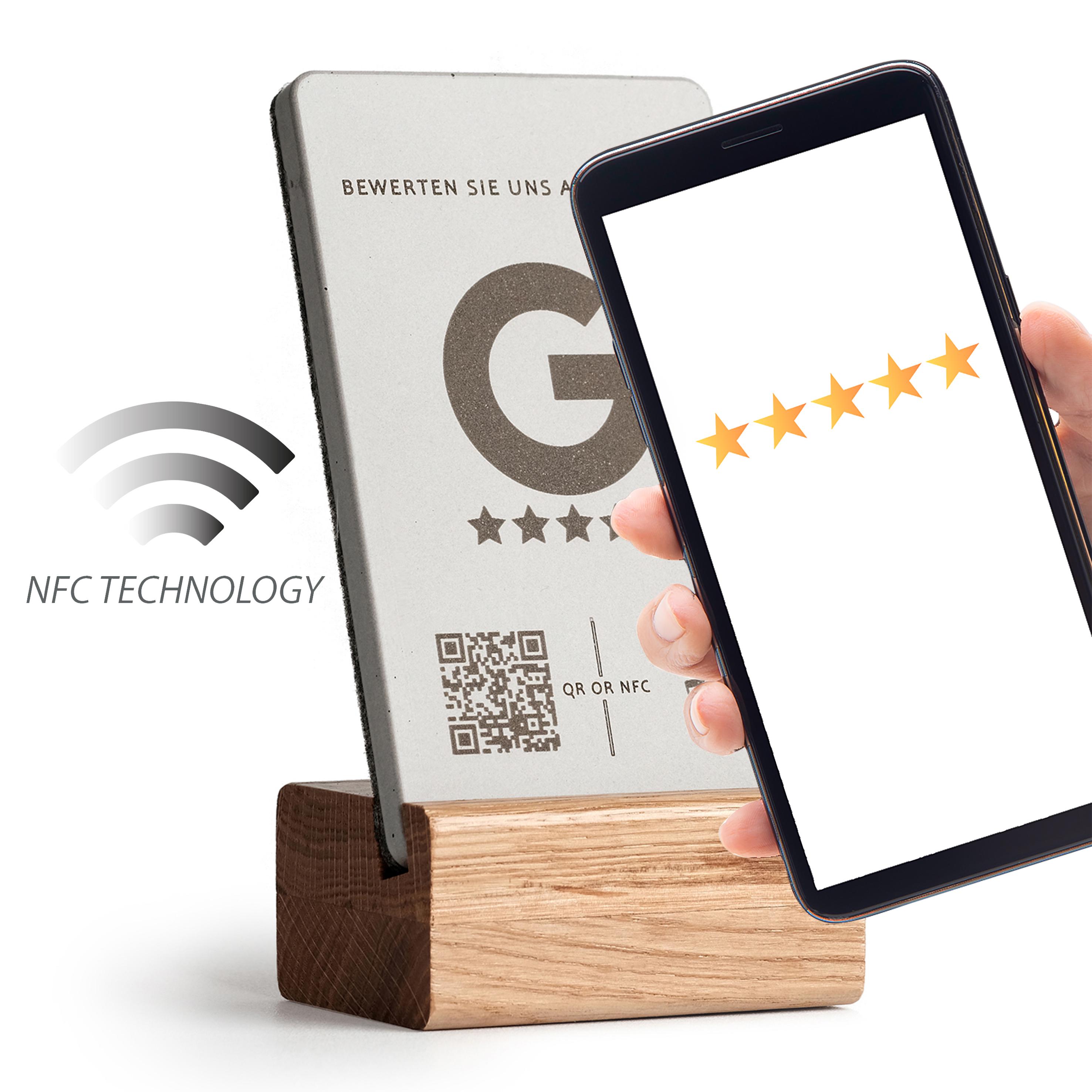 Google-Bewertungs-Aufsteller Aus Beton – Mit QR-C Produktbild-Vorschau 5