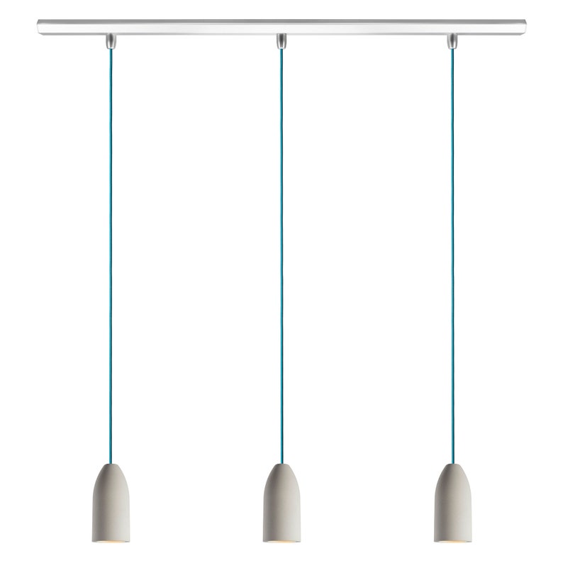 Pendant lamp concrete light edition, textile cable, ceiling track aluminum, GU10 Philips LED dimmable, pendant lamp dining table image 7