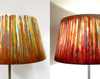 hand-painted lamp shade