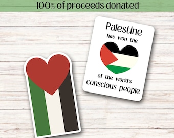 Palestine Flag Gaza Stickers | FREE PALESTINE | Support Palestine | 100% Of Proceeds Donated