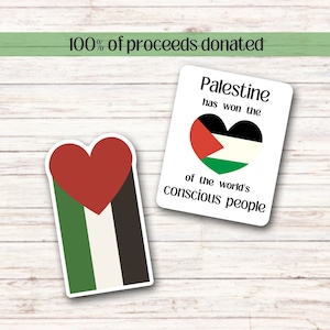 Palestine Flag Gaza Stickers | FREE PALESTINE | Support Palestine | 100% Of Proceeds Donated