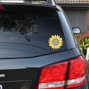 Sunflower Decal | Laptop, Water Bottle, Window Decal | Sunflower Car Decal | Sunflower Gift | Sunflower Lover Gift | Cute Car Decal