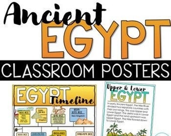 Poster sull'antico Egitto / Cronologia e mappa della classe (PDF)