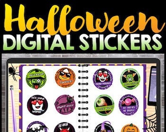 Halloween Digital Stickers for Google Slides and SeeSaw | Upper Elementary