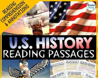US History Reading Comprehension Passages Bundle