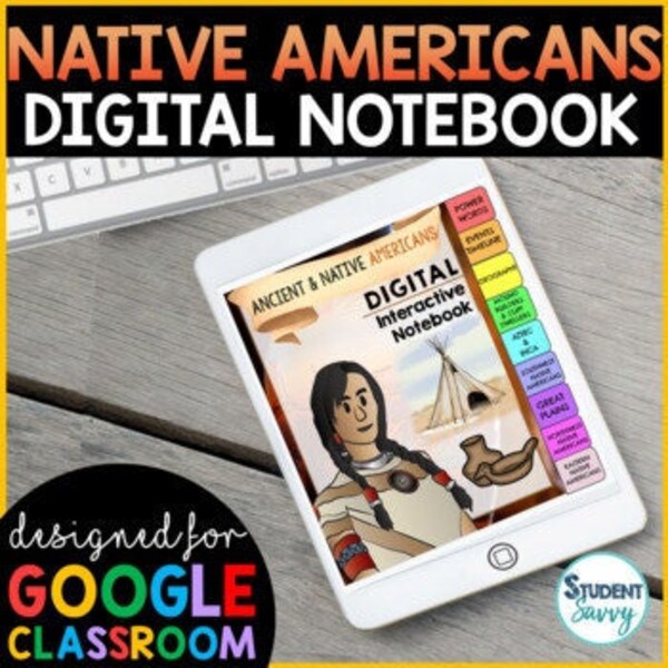 Digital Interactive Notebook - Native Americans Tribes -  US History