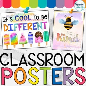 Mental Health Awareness Posters Growth Mindset Posters Kindness Classroom