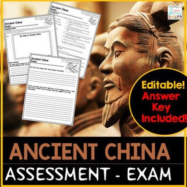 Ancient China Test Assessment | Ancient China Exam | Google Slides