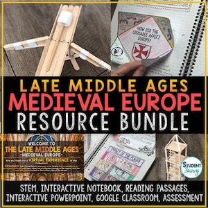 Late Middle Ages - Medieval Europe Activities Resource Bundle