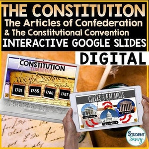 The Constitution Google Classroom  | US Constitution Google Slides