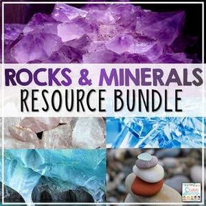 Rocks and Minerals Activities Bundle - Reading Passages Worksheets STEM