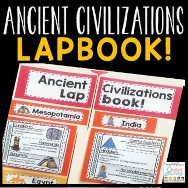 Ancient Civilizations Lapbook | Ancient History Timeline Printable Activity