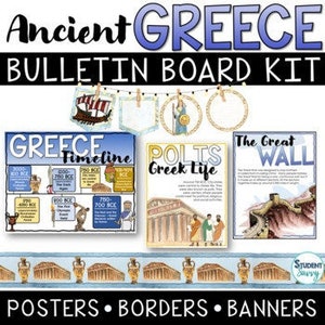 Kit de tableau d&#39;affichage de la Grèce antique | Affiches Grèce | Frontières | Bannières