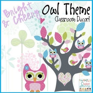 Owl Classroom Decor (Editable)