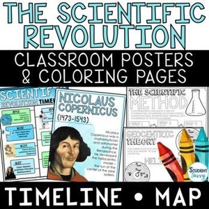 Die Wissenschaftliche Revolution Poster Timelines Maps Malvorlagen Erleuchtung