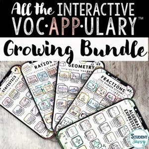 Interactive VocAPPulary™ - Vocabulary Activities Bundle (Growing)