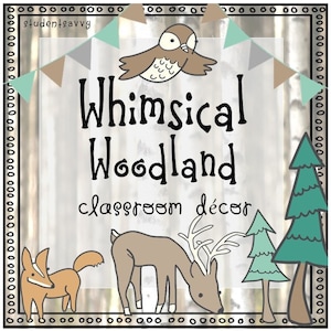 Woodland Classroom Decor (Editable)