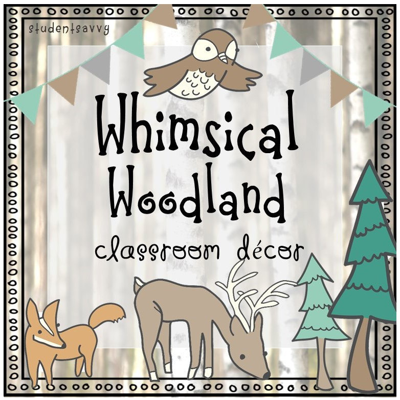 Woodland Classroom Decor editable Etsy