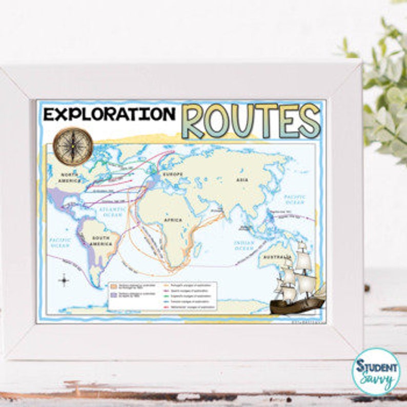 Early Explorers Posters Age of Exploration Posters Timeline and