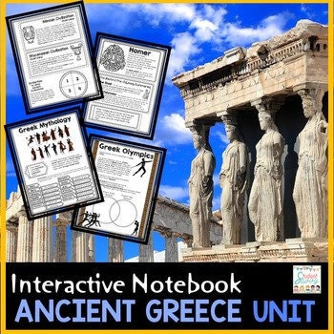 Ancient Greece Interactive Notebook | Digital & Print Geography Map ...