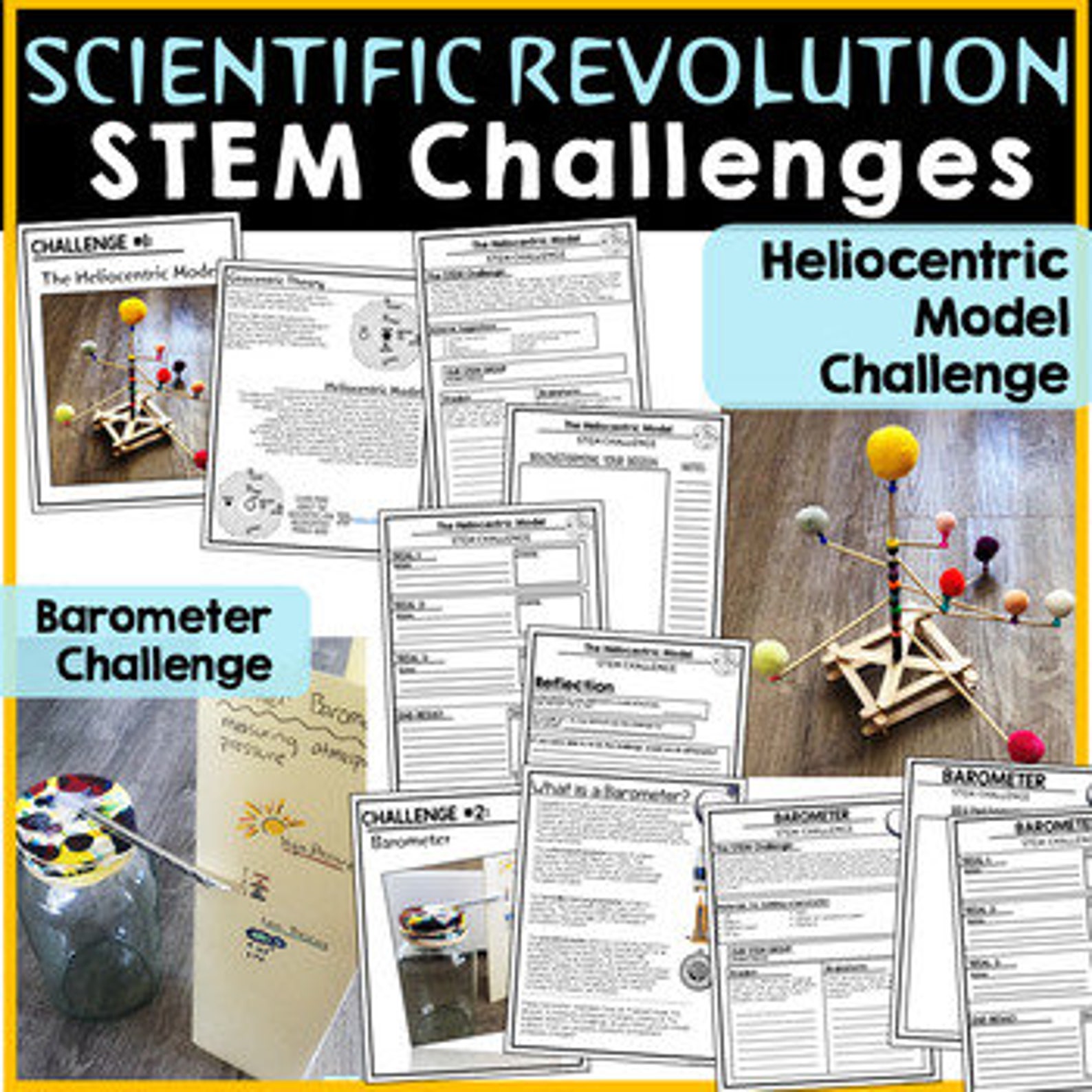 The Scientific Revolution STEM Challenges | Barometer STEM Activities ...
