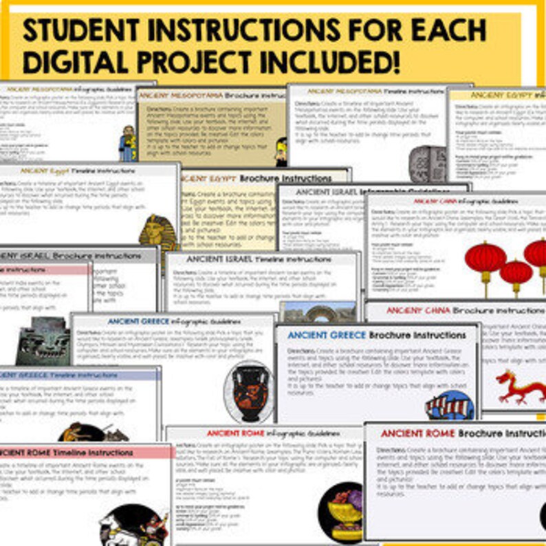 Ancient Civilizations Projects Google Classroom Bundle Ancient History ...