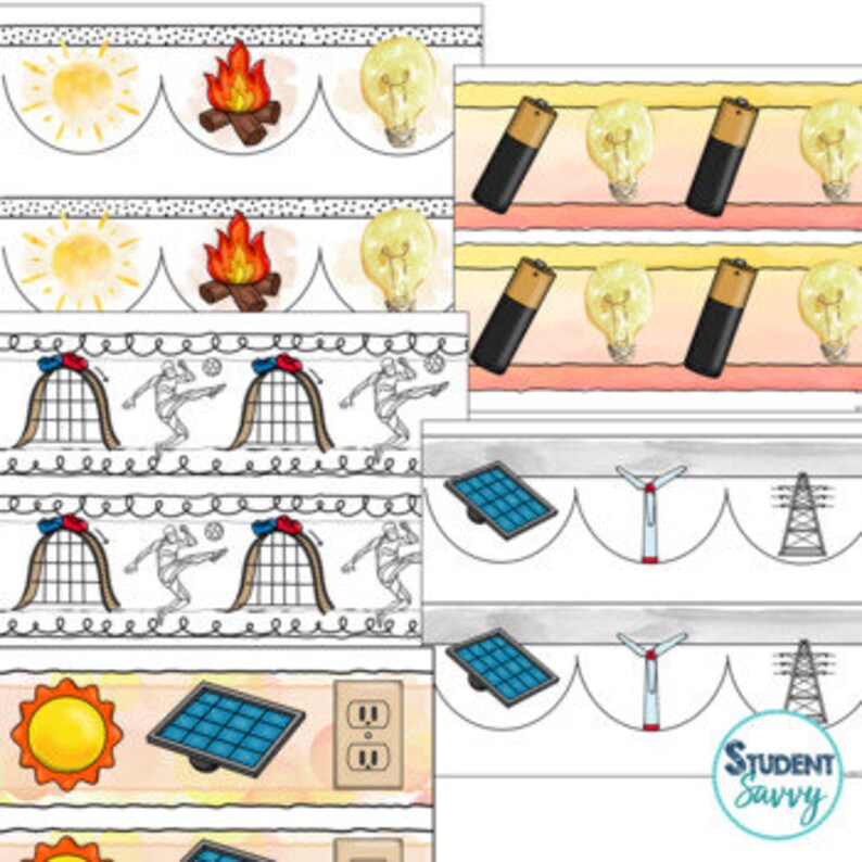 energy-bulletin-board-borders-forms-of-energy-science-borders-etsy