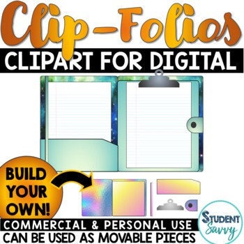 Clipfolio Clipboard Clipart Movable Pieces | Clip Art for Distance ...