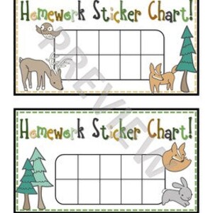 Woodland Theme Classroom - Punch Cards! - Etsy